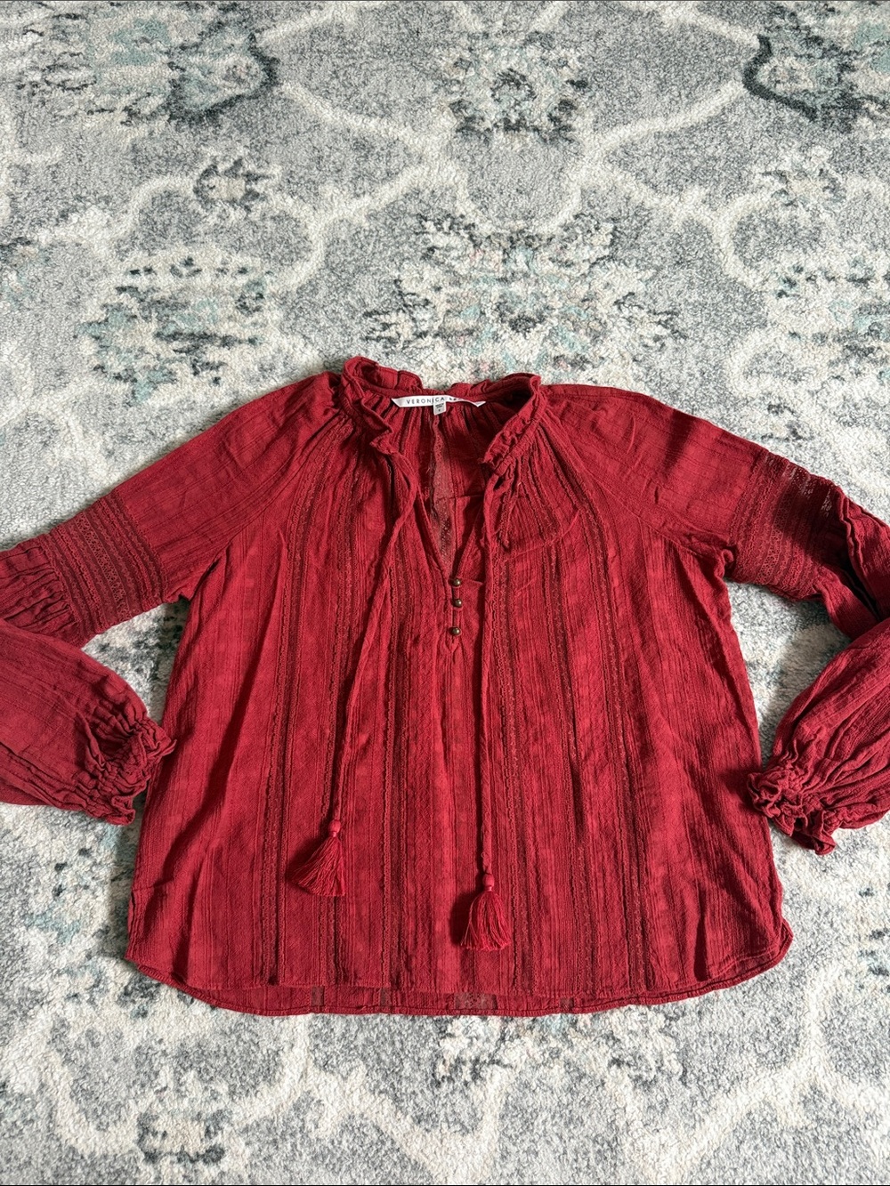 Veronica Beard Boho Blouse Size 6